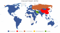 World Map Of Social Networks December 2012