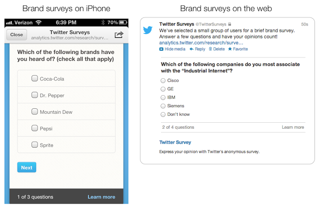 Brand Survey Screenshots
