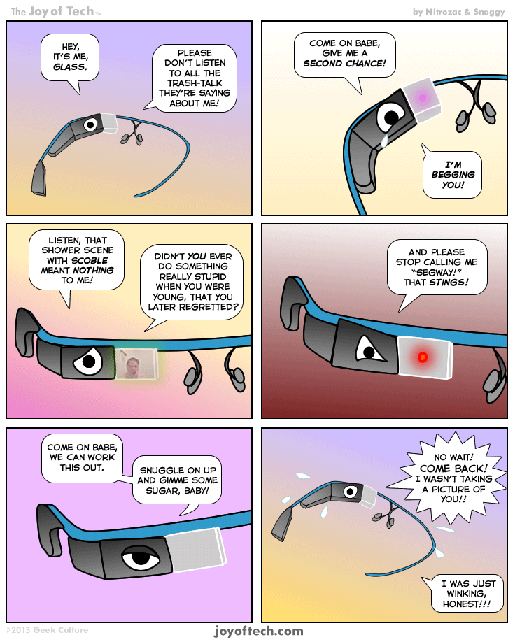 Google Glass Grovels (Comic)