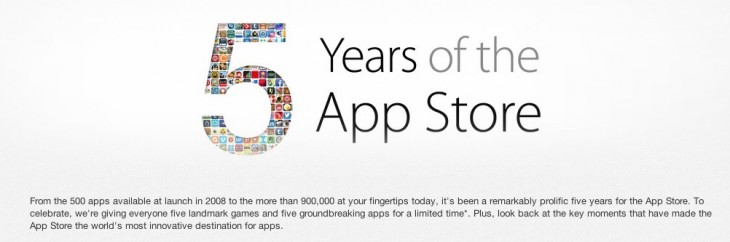 5 Years Of The App Store