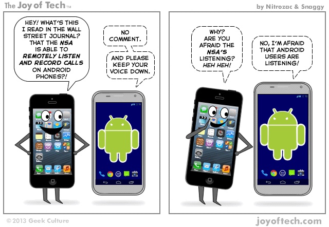 I'm Afraid That Android Users Are Listening (Comic)