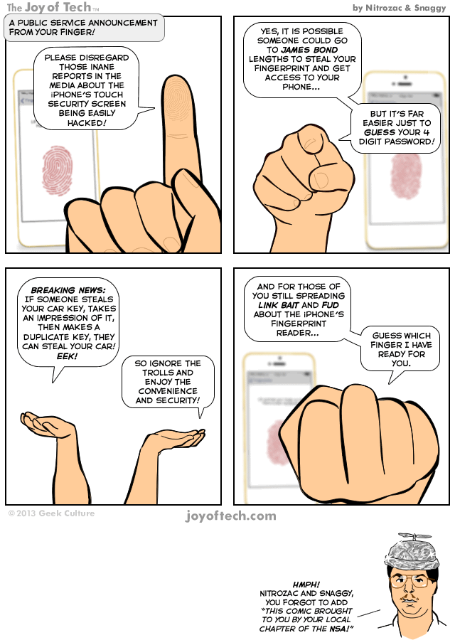 A Public Service Announcement From Your Finger (Comic)