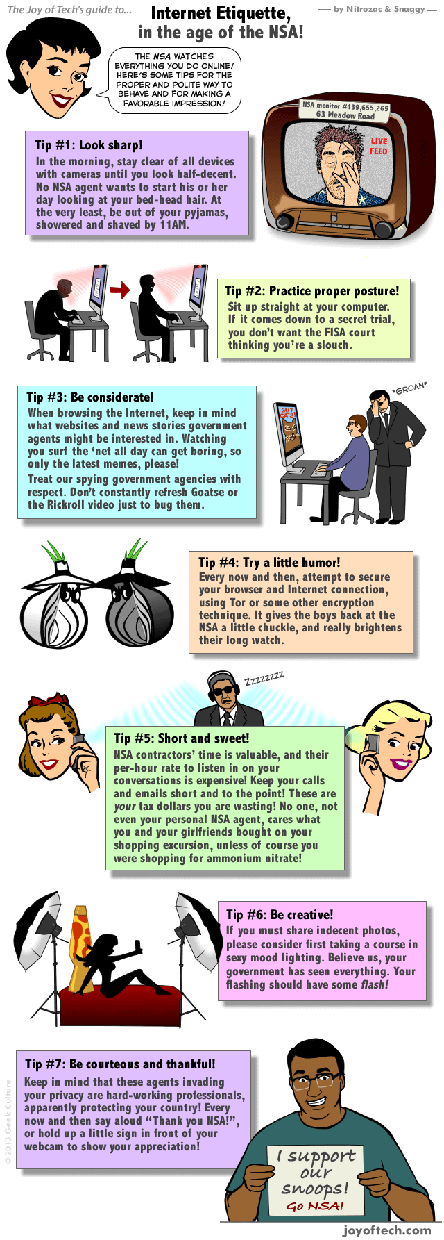 Internet Etiquette, in the age of the NSA! (Comic)