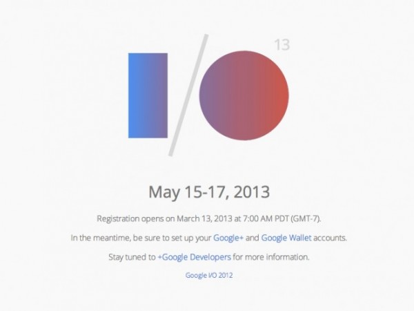 Google I/O Registration