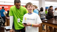 Having fun with Windows Phone at The Microsoft Retail Store at The Westchester