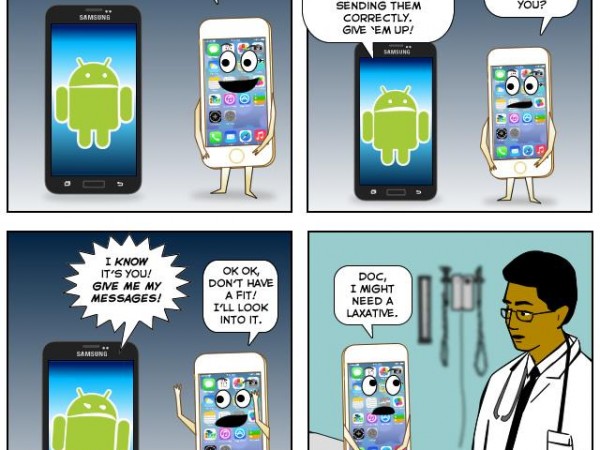Hey iPhone, Give Me My Messages! (Comic)
